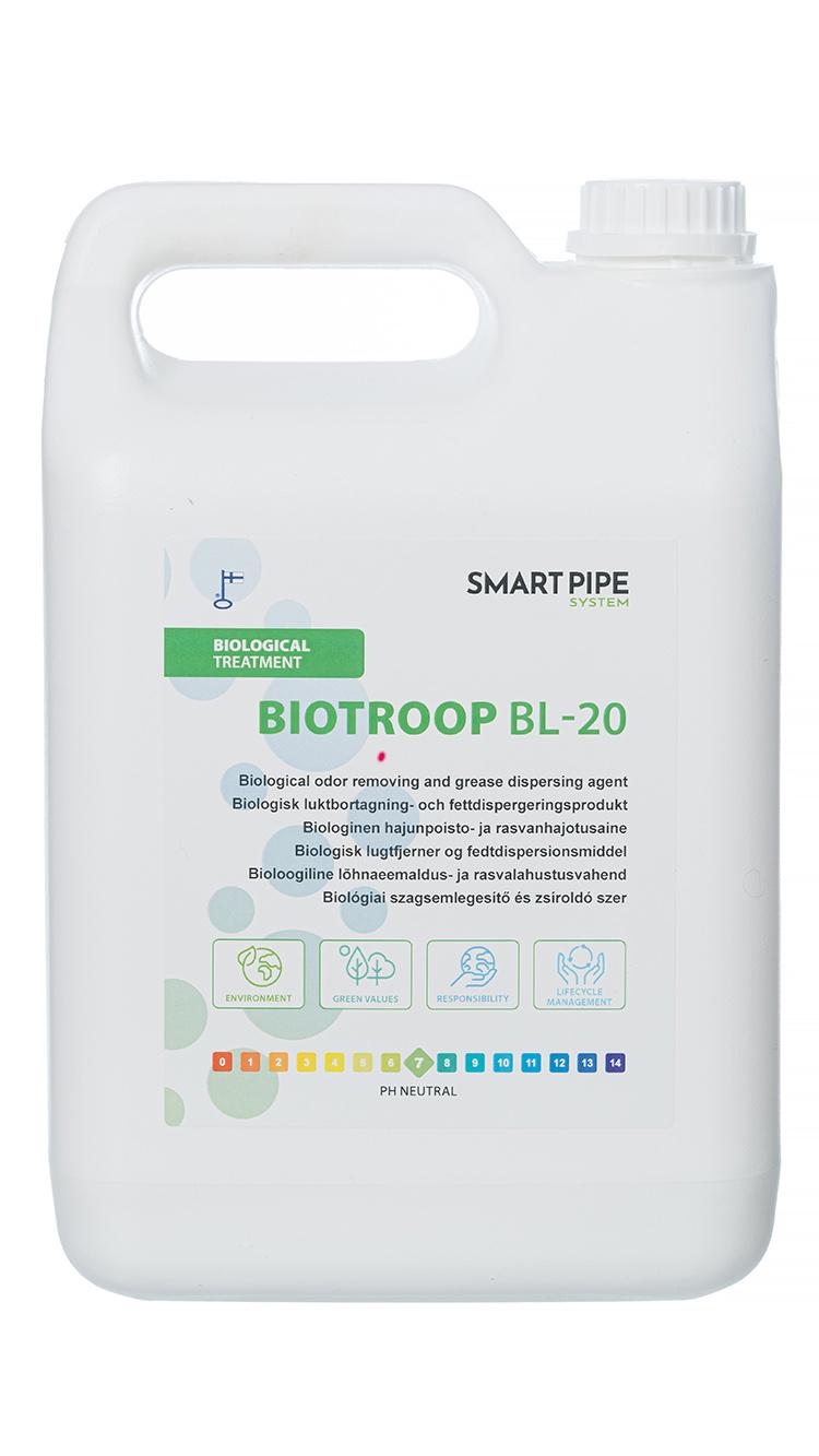 BioTroop BL-20, biologinen hajunpoisto- ja rasvanhajotusaine